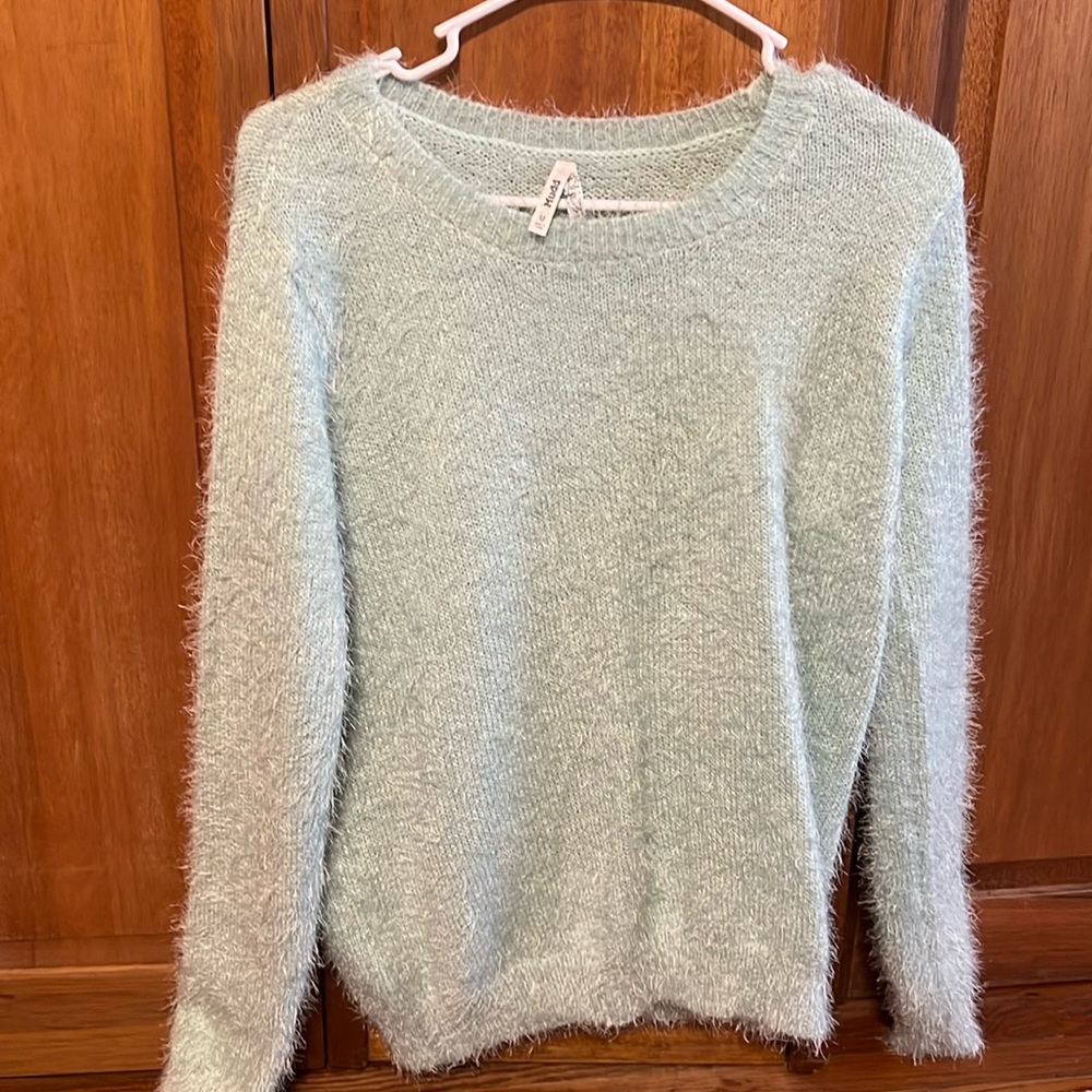 Mudd Long Sleeve Sweater. Light Blue. Size Medium.